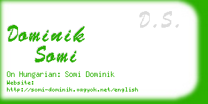 dominik somi business card